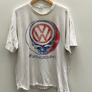 Vintage Fukengrüven Grateful Dead tshirt. Used, worn,holes,washed.